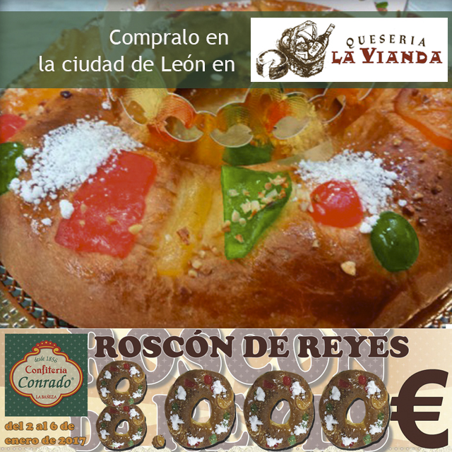 Tu Roscón de Reyes Conrado en La Vianda de León